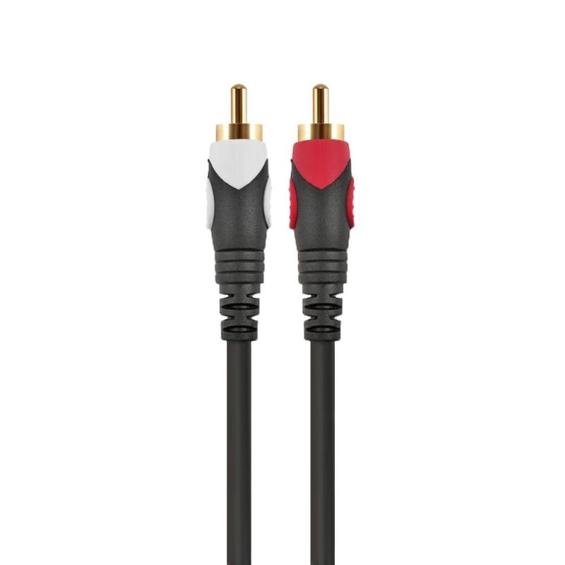Dual 6.35mm to 2RCA AUX Audio Cable DVD Mixer Connected Wire for Amplifier Microphone Speakers TV AV Audio Cables New - ebowsos