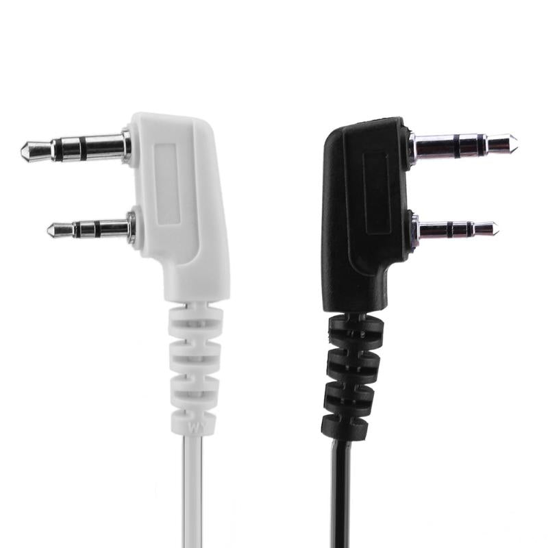 Earphone 2 Pin Ear Hanging Earpiece Mic PTT Headset for Kenwood BAOFENG TYT Radio for Smartphone - ebowsos