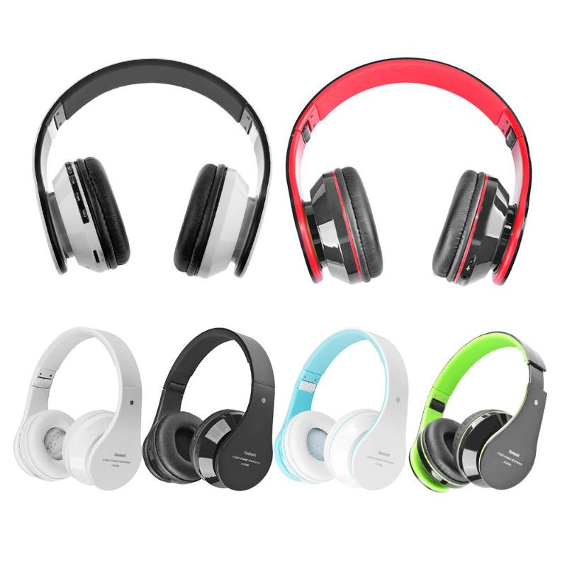Foldable Wireless Bluetooth Headphones Handsfree Stereo Bluetooth Headset With Mic FM Radio MP3 Player For Phone PC - ebowsos