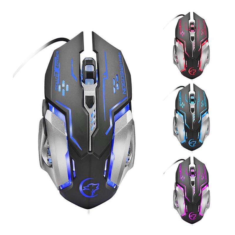 G815 Gaming Mouse 3200DPI 6 Buttons LED Backlight USB Wired Optical Mice for PC Laptop Desktop High Quality Mouse - ebowsos
