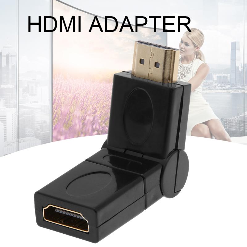 HDMI Adapter Cable 360 Degree Free Rotation HDMI Male to HDMI Female Adapter Cable Connector for PC TV Box - ebowsos