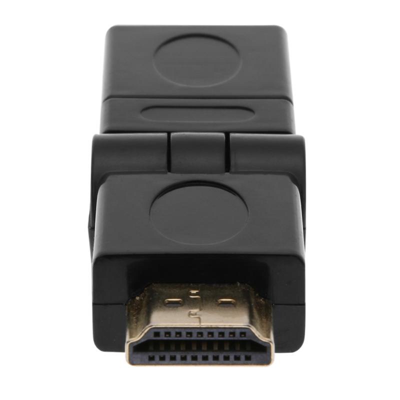 HDMI Adapter Cable 360 Degree Free Rotation HDMI Male to HDMI Female Adapter Cable Connector for PC TV Box - ebowsos