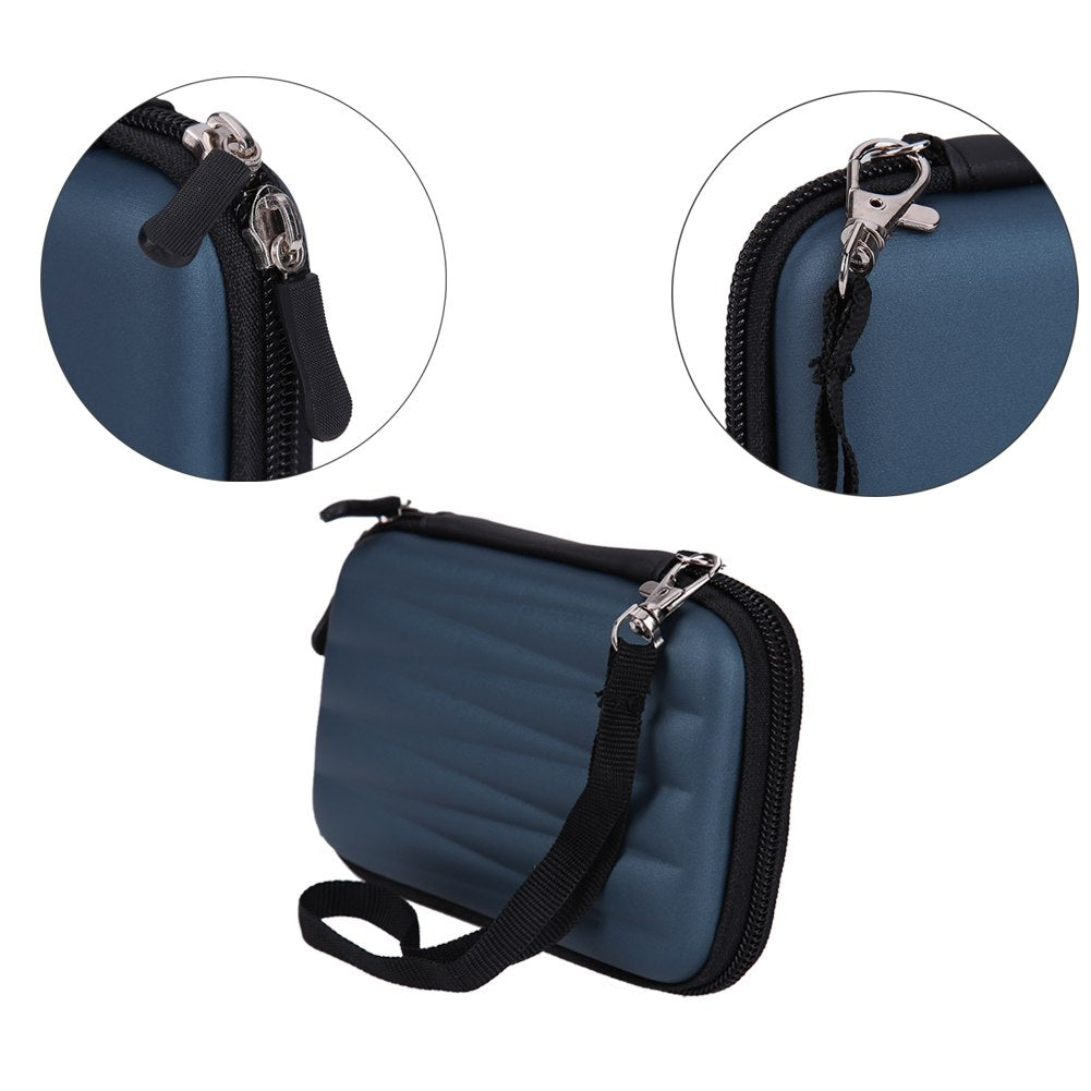 Hard EVA PU Carrying Case Bag 2.5 inch Portable External Hard Drive Protection HDD Protector Case Shockproof Promotion - ebowsos
