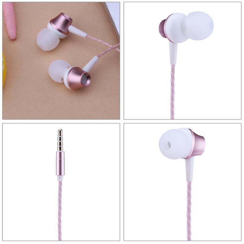 High Quality Sound Earphone 3.5mm Wired Metal Mega Bass In-ear Earphone with Mic for iOS Android - ebowsos