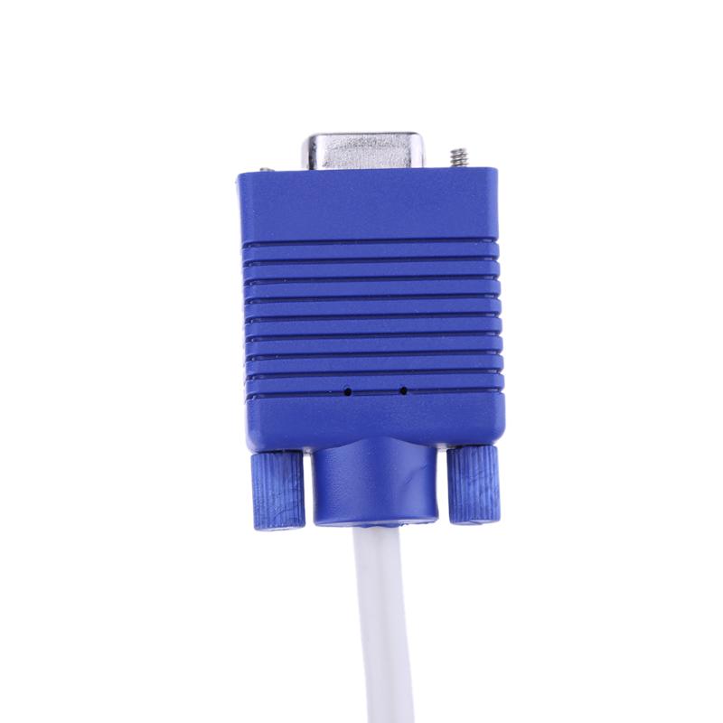 High Quality VGA Splitter Cable Dual 2 Monitor 15pin Two Ports Male To Female for PC Tablet - ebowsos