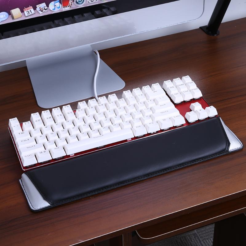 Keyboards Accessories Slope Leather Wrist Rest Pad Wrist Support Cushion for Keyboard - ebowsos