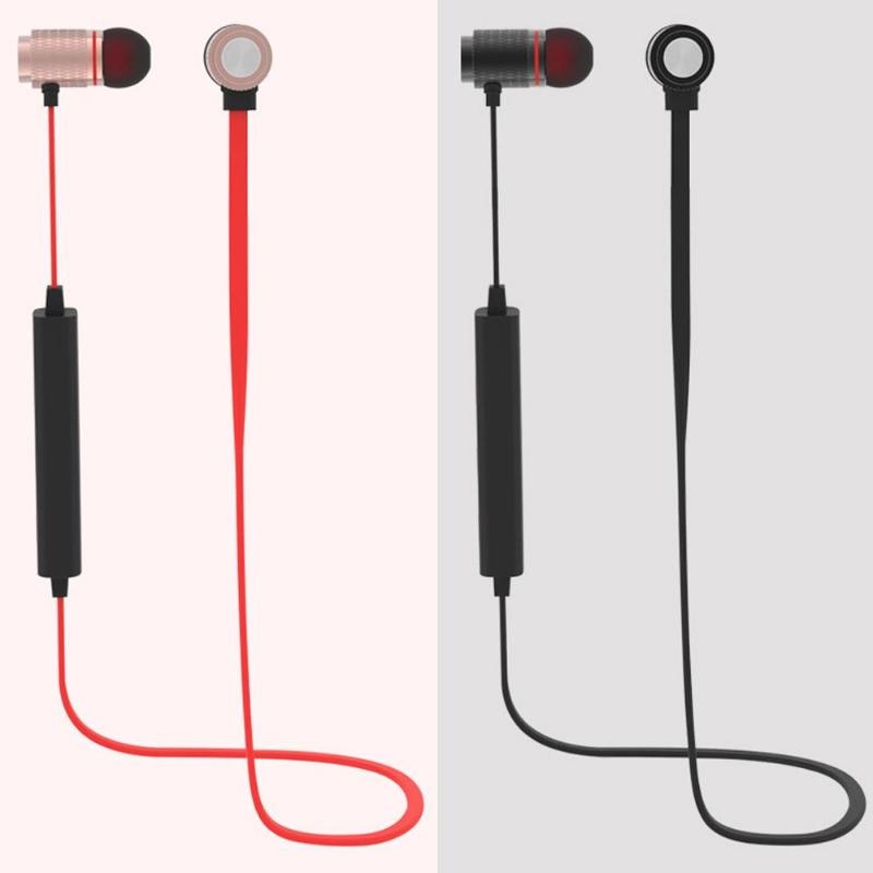 Magnetic Adsorption Wireless Sports Bluetooth Earphone Bass Stereo Wireless Headset With Microphone For iPhone Xiaomi - ebowsos