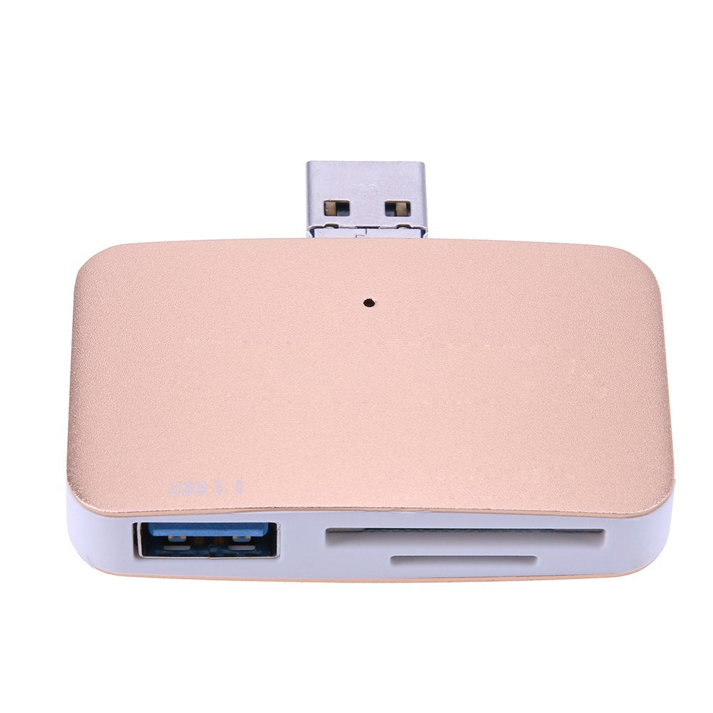 New Universal 2 in 1 USB 3.0 HUB with SD/TF OTG Card Reader Suport 5Gbps Transmission rate for PC Phone Laptop - ebowsos