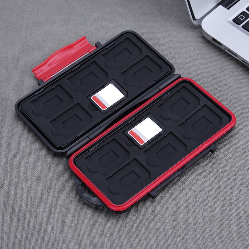 Portable All in One Large Capacity Memory Card Box Waterproof Shockproof  SD And TF Card Storage Case High quality - ebowsos