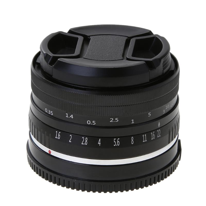 Prime Fixed Lens 32mm F1.6 Aperture Manual APS-C for Sony E-Mount Digital Mirrorless Cameras NEX 3 NEX 6 7 A6500 - ebowsos