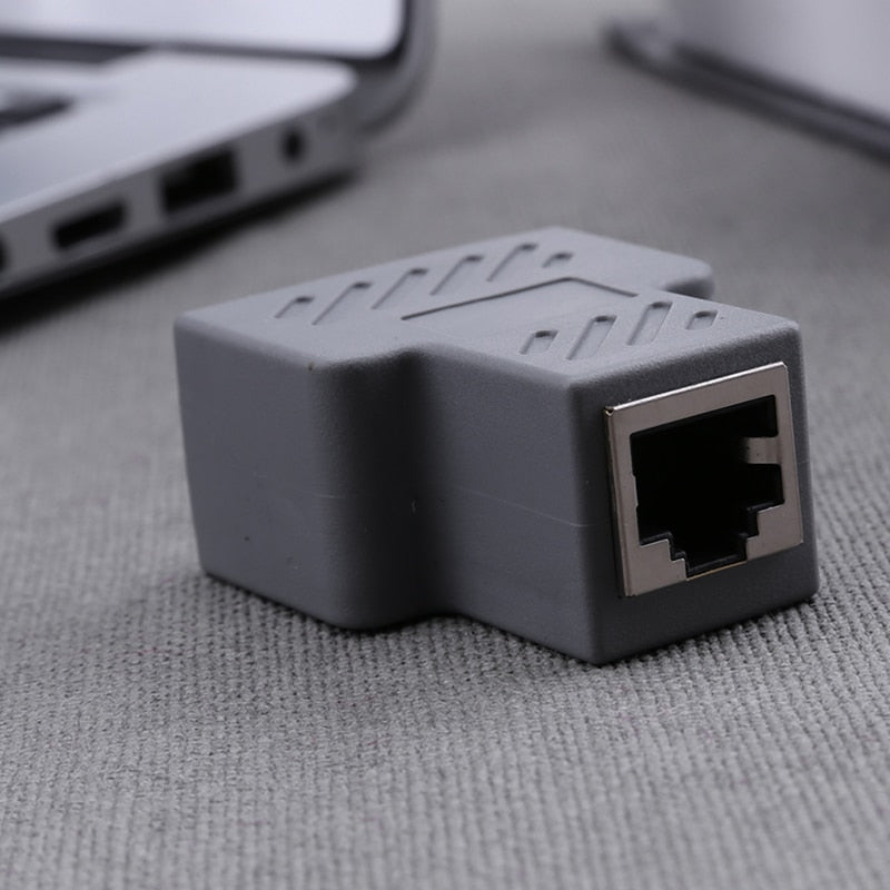 RJ45 Splitter Adapter 1 to 2 Dual Female Port LAN Ethernet Socket PCB ...