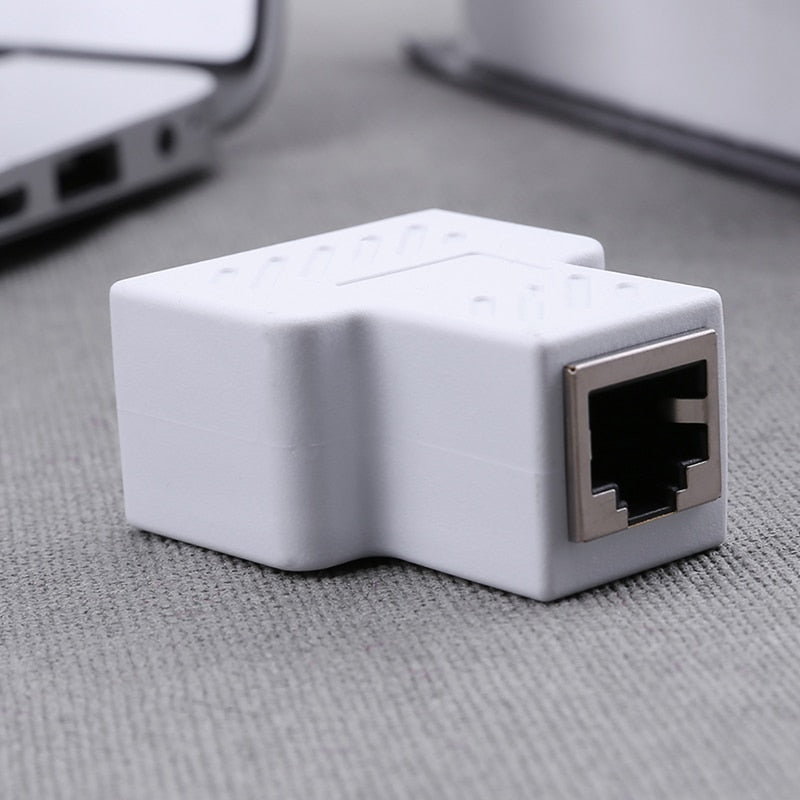 RJ45 Splitter Adapter 1 to 2 Dual Female Port LAN Ethernet Socket PCB ...