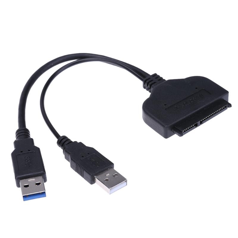SATA Cable 7+15pin 5Gbps SATA to USB 3.0 Drive Converter Adapter Cable for 2.5inch HDD SSD - ebowsos