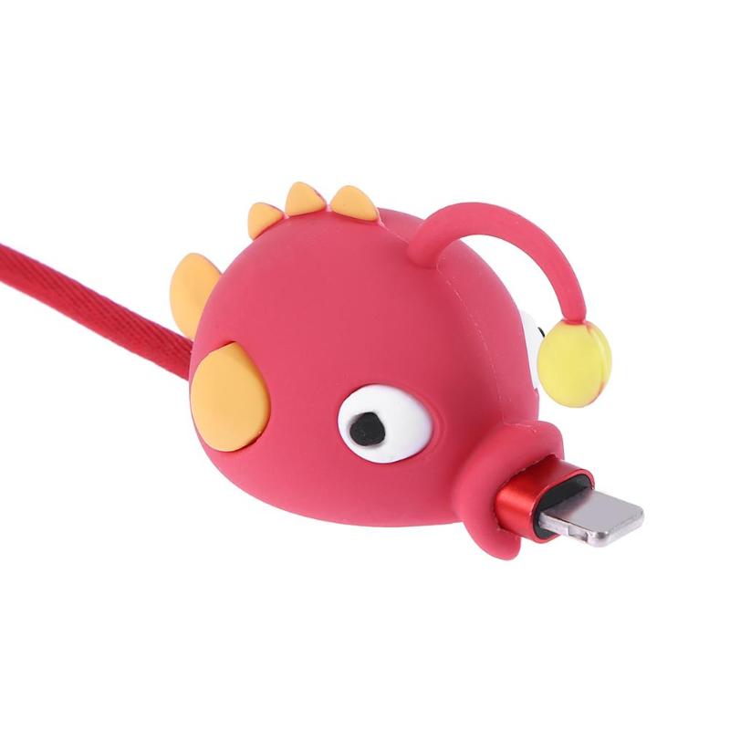 Silicone Data Cable Bite Protector Animal Doll Model Winder Phone Holder Accessory High Quality Data Cable Protector - ebowsos