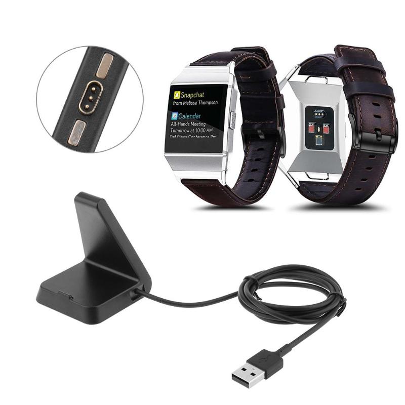 Smart Watch USB Magnetic Charger Fast Charging Dock Station Stand Holder with Cable Chip for Fitbit Ionic Smartwatch - ebowsos
