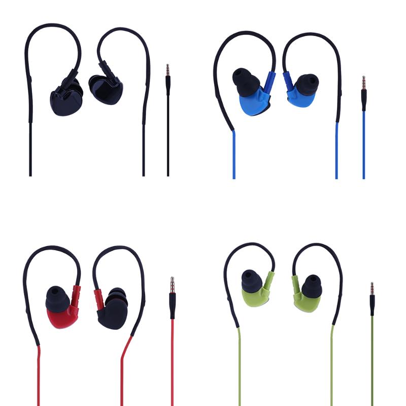 Sports Earphone 3.5mm Wired Mega Bass In-ear Sports Earphone High-fidelity Sound Auality with Mic for iPhone Android - ebowsos