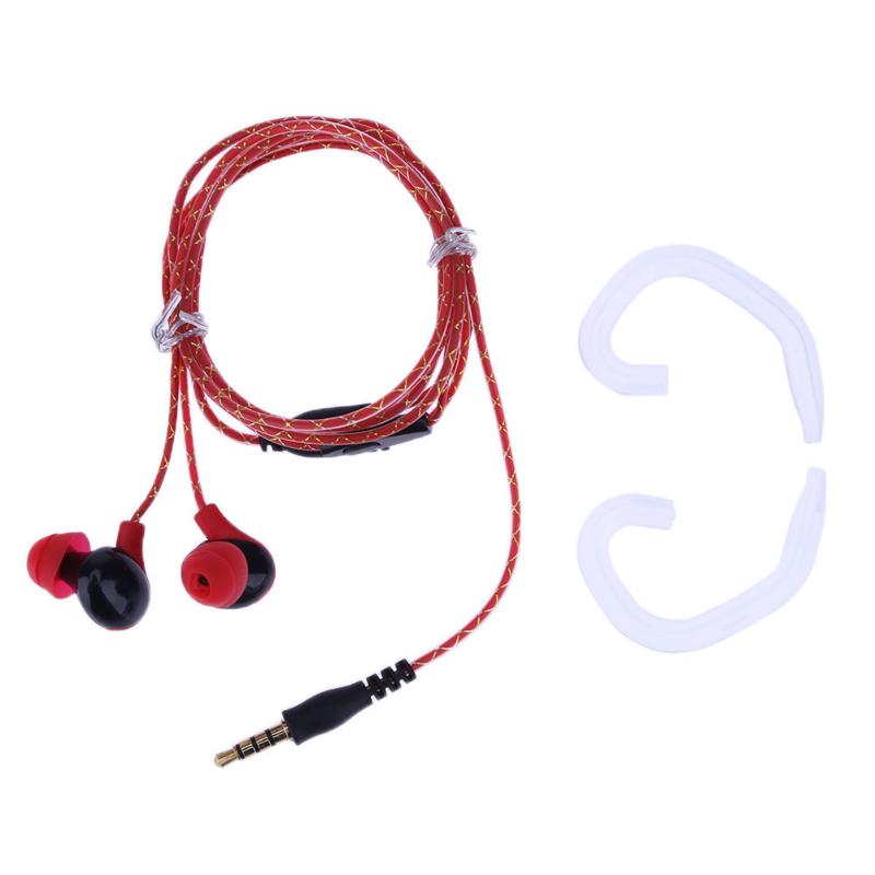 Sports Earphone Wired In-Ear Noise Cancelling Driver Coil Type Stereo Sports Earphone for Android IOS WP Smartphone - ebowsos