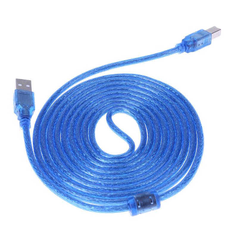 USB Cable 3 Meters Length USB2.0 Port Extender Cable with Shielding Magnet Ring Cooper Wired for PC - ebowsos