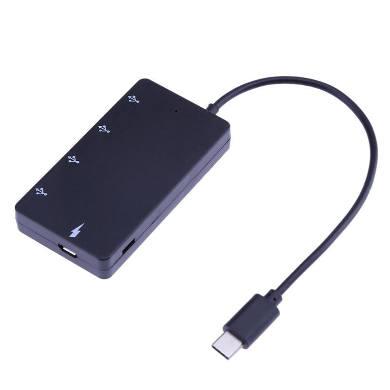 USB Hub USB3.1 to 4 USB2.0  Ports Hub Adapter Charging and Data Transmitting for 12inch Macbook - ebowsos