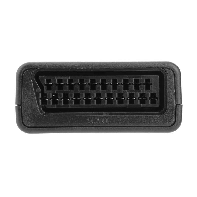 VGA to SCART Video Audio Converter Adapter With Remote Control USB DC Power Cable and VGA Cables - ebowsos