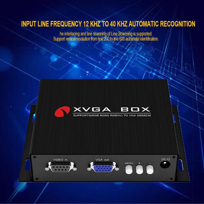 XVGA Box RGB RGBS RGBHV to VGA Converter GBS8239 800x600 Portable Industrial Monitor Video Converter Adapter US Plug - ebowsos