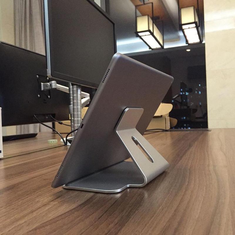 AP-7D Aluminium Alloy Tablet Stand 60 Degree Angle Table Holder Mount Bracket for 7.9-12.4inch Tablet High Quality Tablet Holder - ebowsos