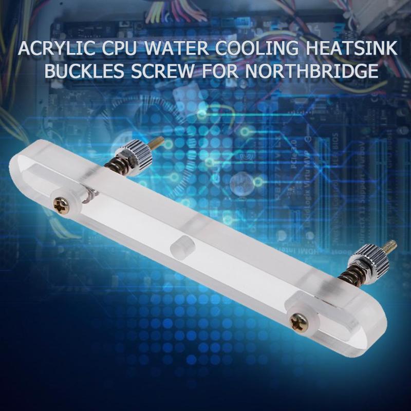 Acrylic CPU Water Cooling Waterblock Heatsink Block Buckles Screw M2.5x35mm for Northbridge - ebowsos