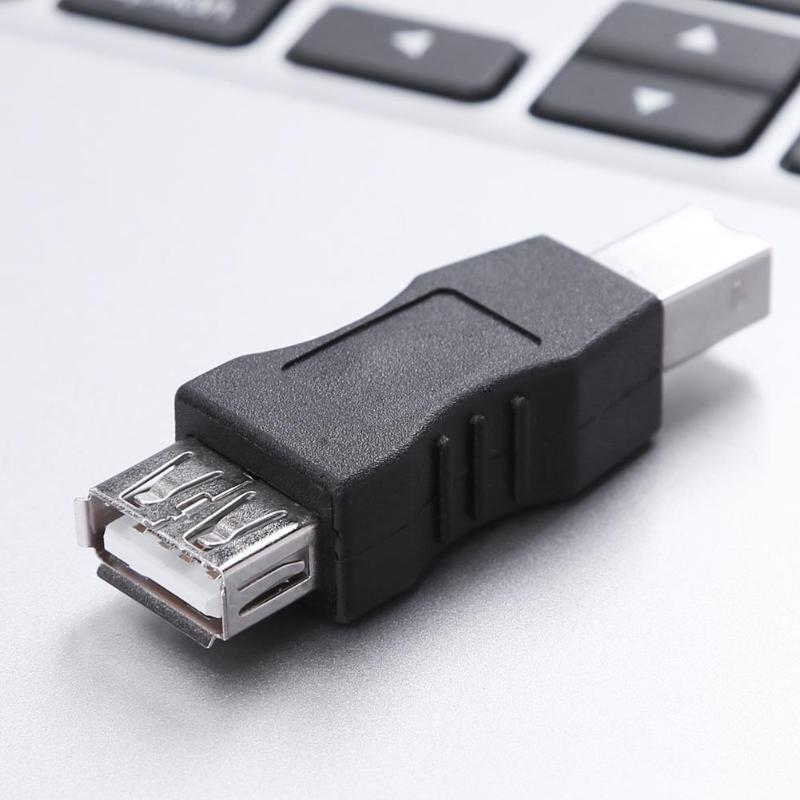 Adapter Converter USB 2.0 A Female to B Male USB Adapter Connector AF to BM Converter for Computer Printer Plug And Play - ebowsos