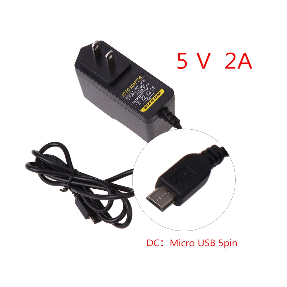Adapter US Plug AC to DC 5V 2A Micro USB Power Supply Adapter for Windows Android Tablet - ebowsos