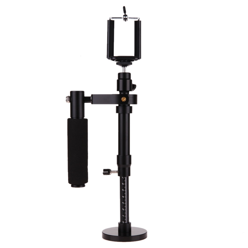 Adjustable Handheld Phone Stabilizer Steadycam Camera Video Shooting Stabilizer Phone Clip Rotated Connector for SJCAM Gopro 5 4 - ebowsos