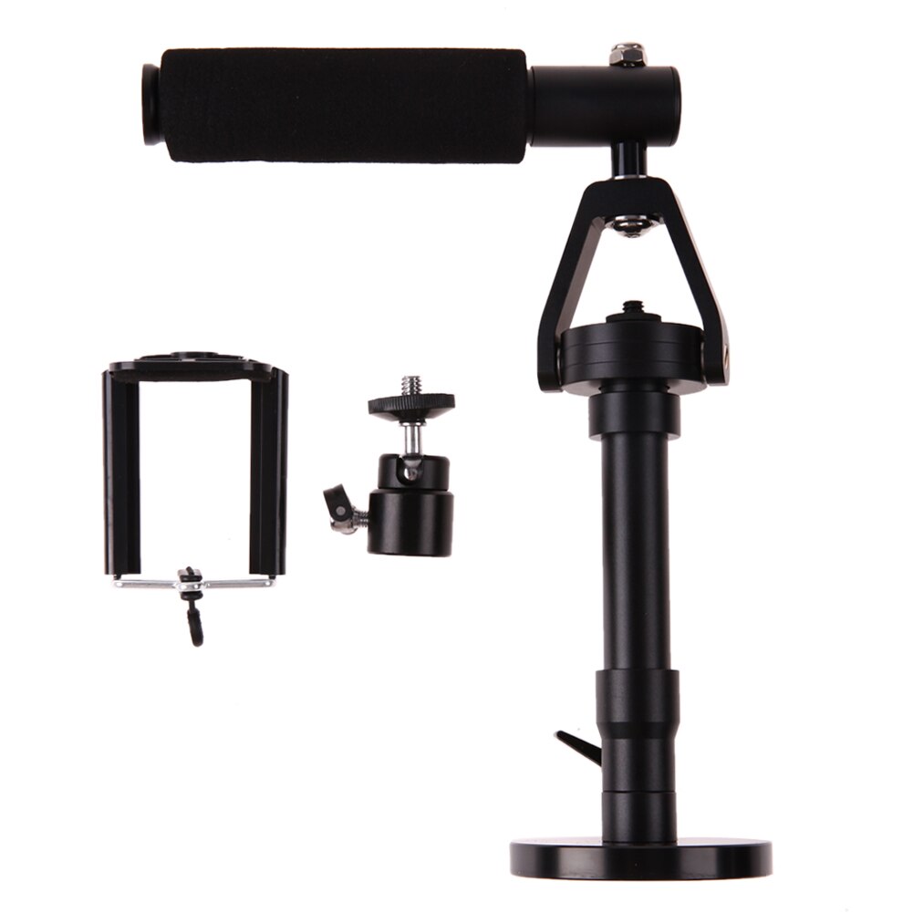 Adjustable Handheld Phone Stabilizer Steadycam Camera Video Shooting Stabilizer Phone Clip Rotated Connector for SJCAM Gopro 5 4 - ebowsos