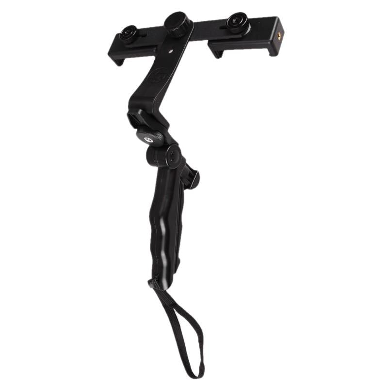 Adjustbale Mobile Phone Selfie Sticks Live Streaming Holder Stand Tripod w Two Phone Holders Projector Gopro Video Camera Stand - ebowsos