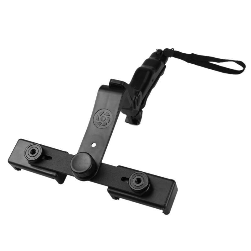 Adjustbale Mobile Phone Selfie Sticks Live Streaming Holder Stand Tripod w Two Phone Holders Projector Gopro Video Camera Stand - ebowsos