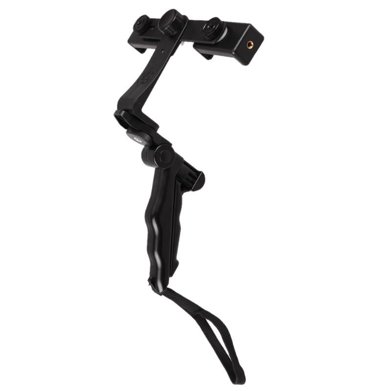 Adjustbale Mobile Phone Selfie Sticks Live Streaming Holder Stand Tripod w Two Phone Holders Projector Gopro Video Camera Stand - ebowsos