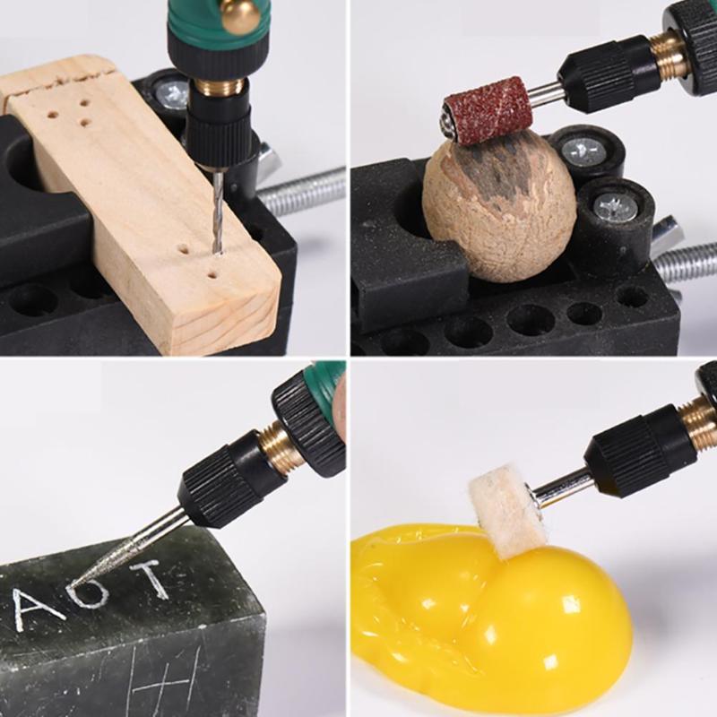 Alloet 30pcs/set P500-11 Mini Electric Drill Grinder Polish Sanding Rotary Tool Set DIY Power Tools Kit for Milling Engraving - ebowsos