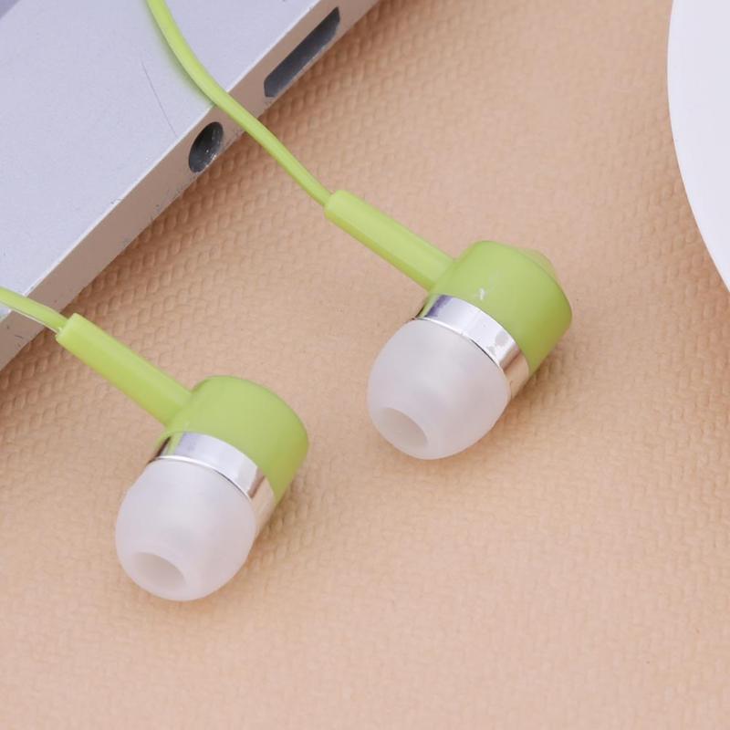 Wired Earphone In Ear Stereo Small Cheap Earpiece Headset with Volumn Control Microphone 3.5mm For Smartphone MP3 PC - ebowsos