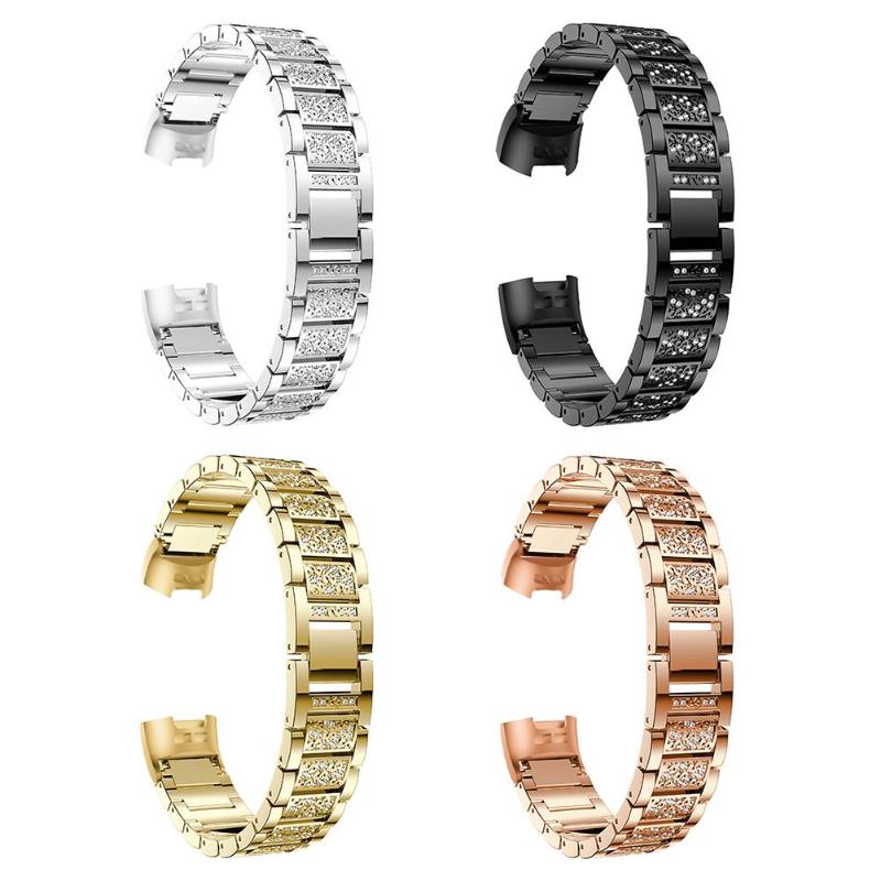Aluminium Alloy Adjustable Watch Band Bracelet Wrist Strap Replacement for Fitbit Charge 3 Colorful Watch Band Strip Promotion - ebowsos