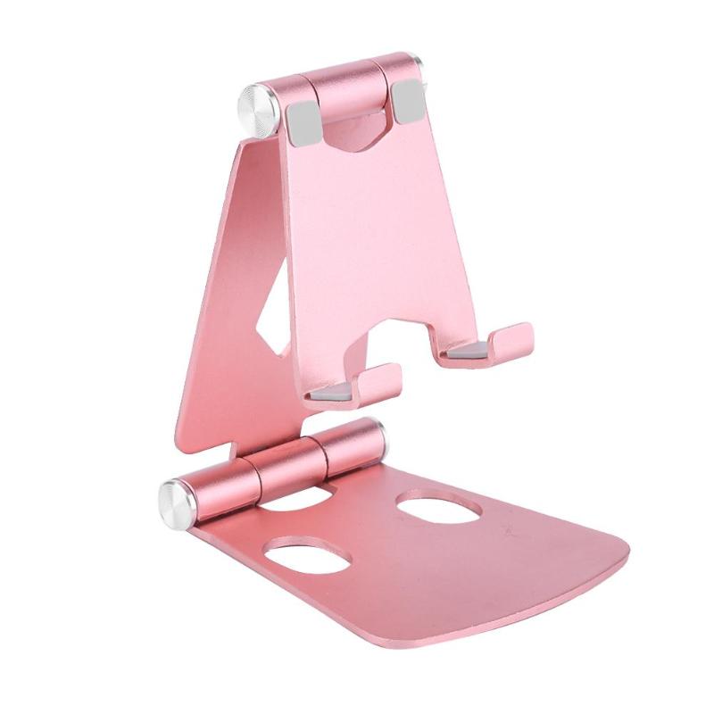 Aluminium Alloy Dual Foldable Desktop Rotary Tablet Stand Mobile Phone Holder Mount Bracket for iPhone iPad Samsung High Quality - ebowsos