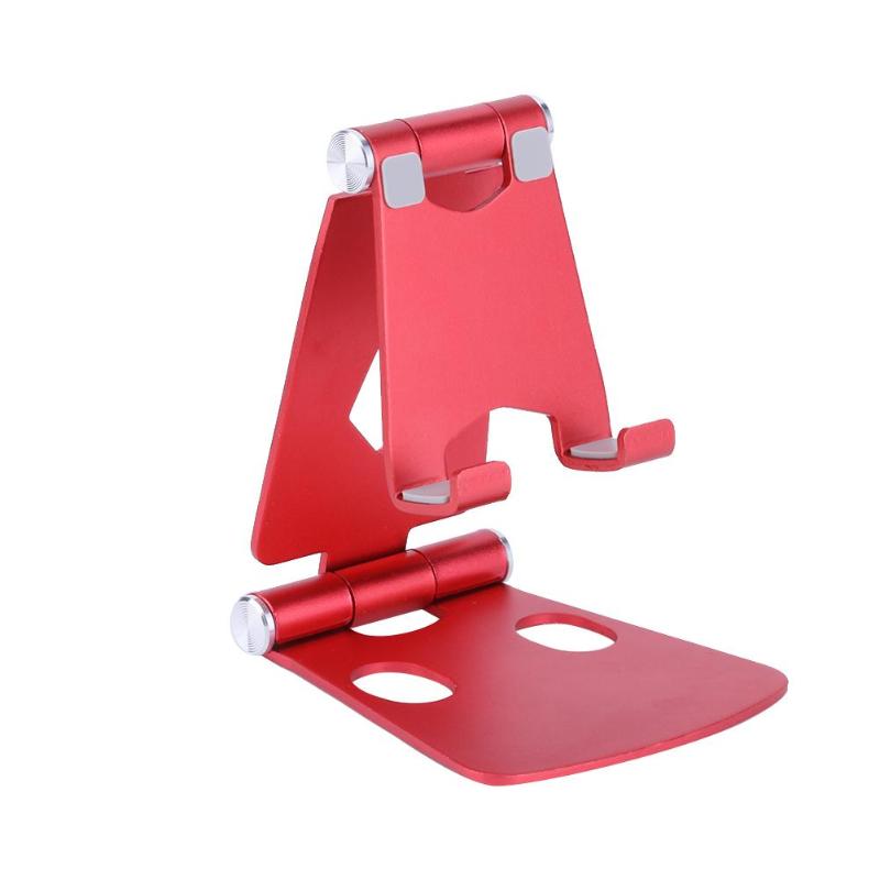Aluminium Alloy Dual Foldable Desktop Rotary Tablet Stand Mobile Phone Holder Mount Bracket for iPhone iPad Samsung High Quality - ebowsos