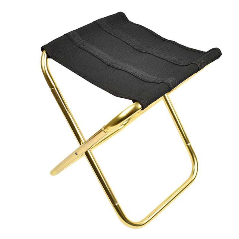 Aluminium Oxford Cloth Outdoor Fishing Chair Portable Folding Stool Camping Foldable Picnic Fishing Chair-ebowsos