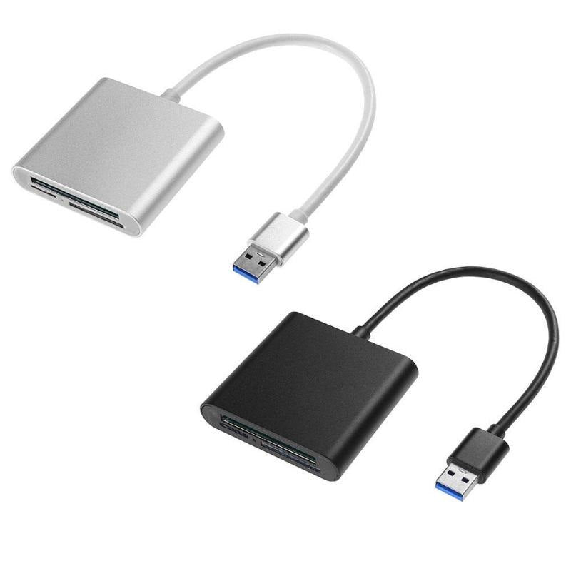 Aluminum Alloy Card Reader High Speed USB3.0 Multi-in-1 External Ultra High Speed Card Reader for PC Laptop - ebowsos