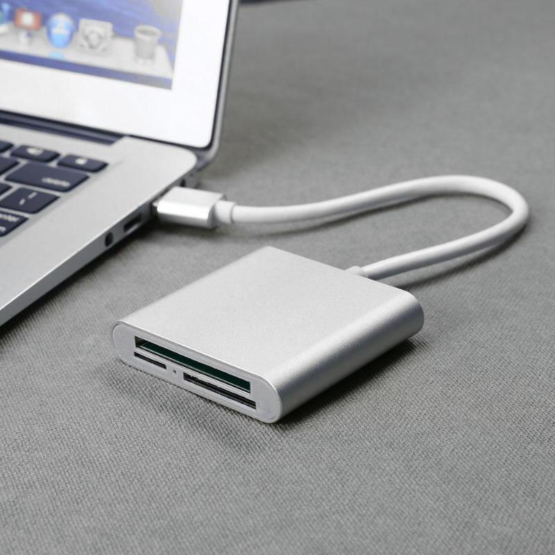 Aluminum Alloy Card Reader High Speed USB3.0 Multi-in-1 External Ultra High Speed Card Reader for PC Laptop - ebowsos