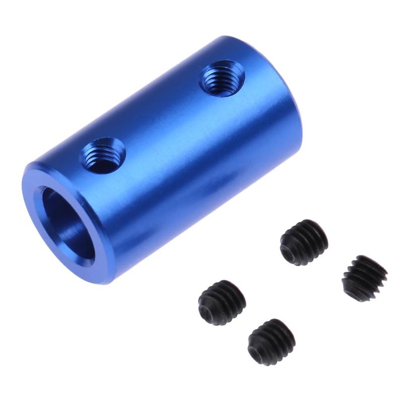 Aluminum Alloy Coupling Bore 3D Printers Parts Blue Rigid Shaft Coupler Screw Part for Stepper Motor - ebowsos