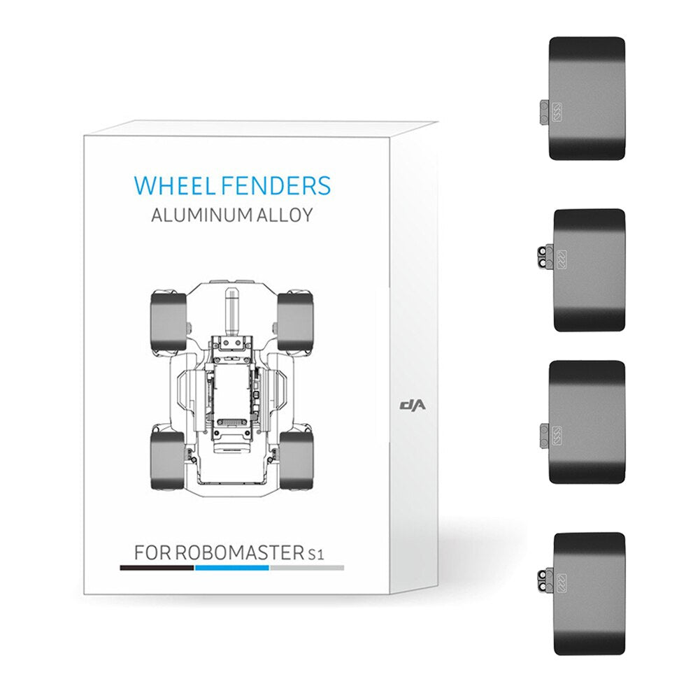 Aluminum Alloy Fenders Mudguard Wheel Protector Part For DJI Robomaster S1 DJI Wheel Fenders Alloy Wheel Fenders-ebowsos