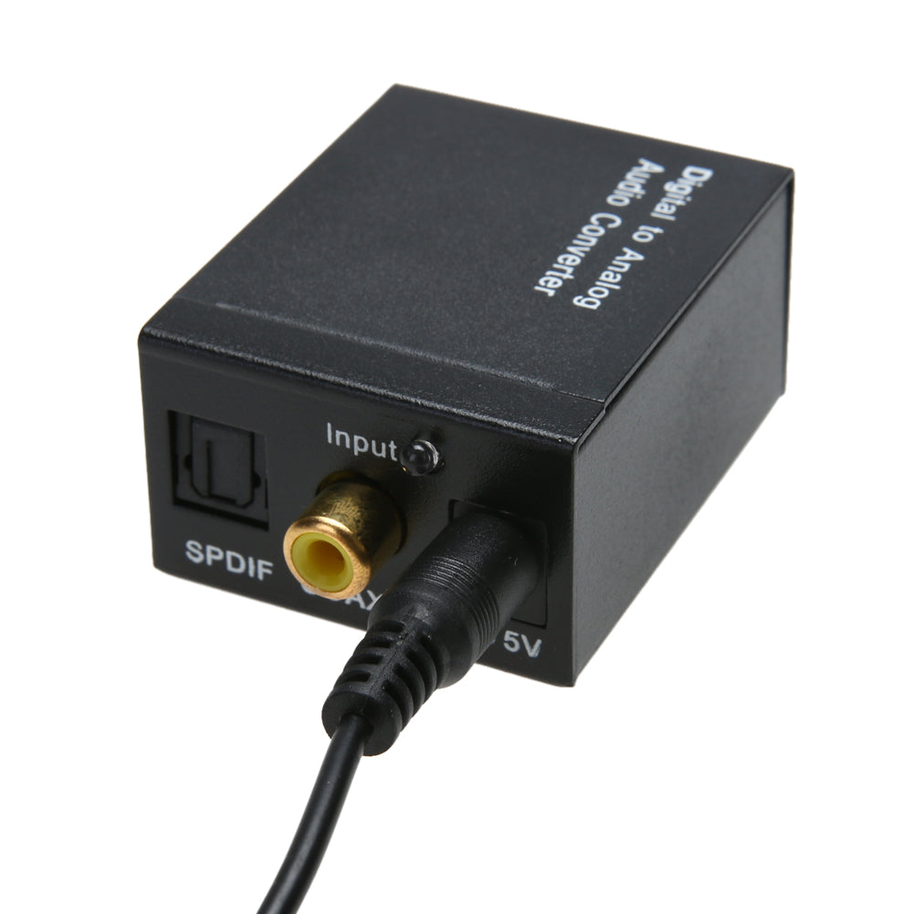 Analog L/R to Digital Audio Converter Adapter Digital Adaptador Optic Coaxial RCA Toslink Signal to Analog Audio Converter RCA - ebowsos