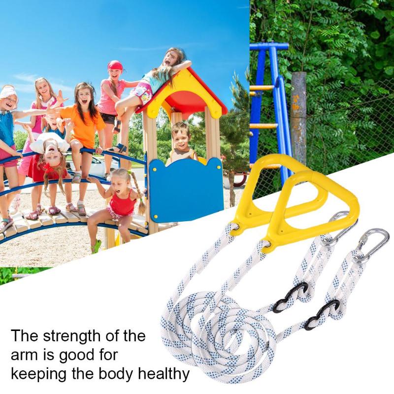 Anti-Slip Children Playground Flying Gym Rings Swing Flying Pull Up ...