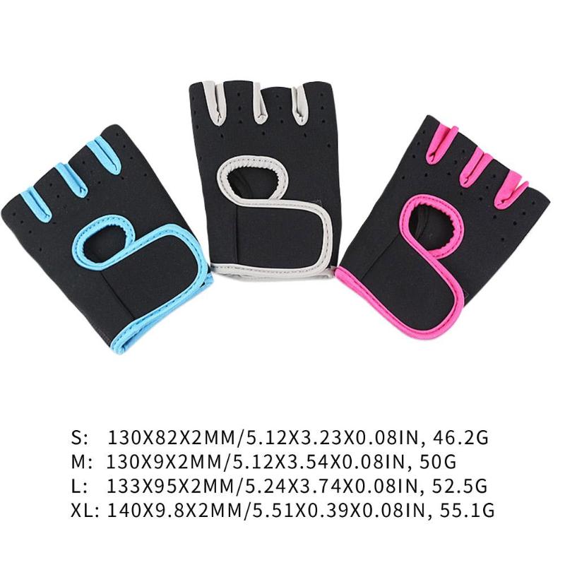 Anti-slip Sports Dumbbell Exercise Training Cycling Gloves Breathable Horizontal Bar Gym Wrist Pull-up Half Finger Glove-ebowsos