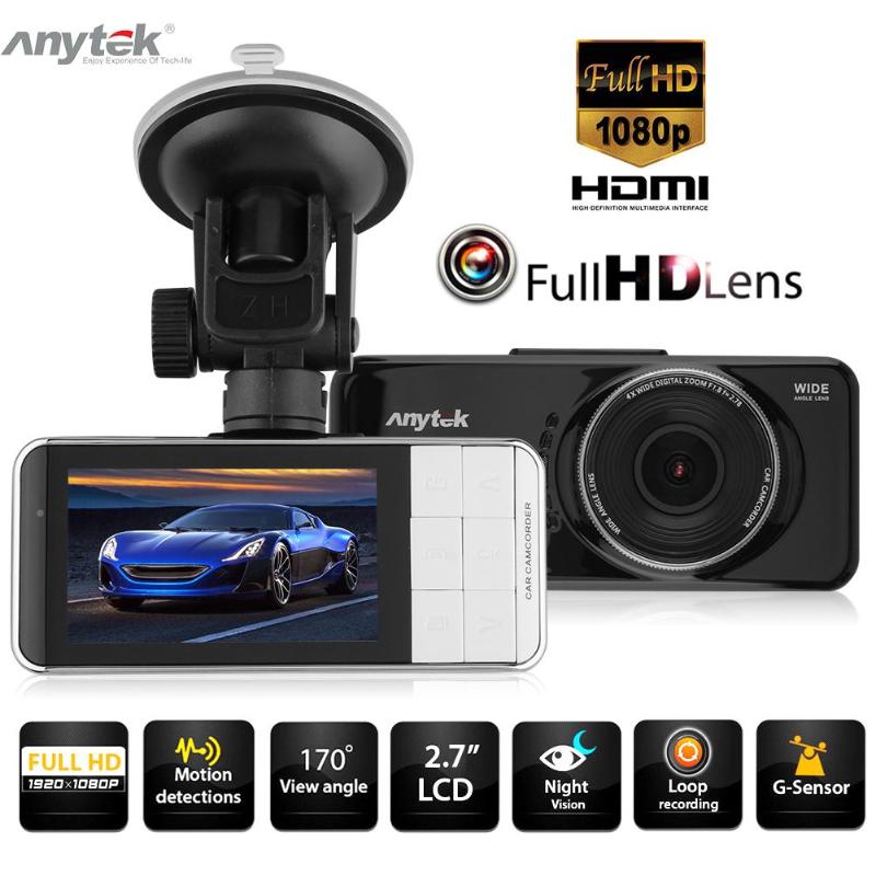 Anytek AT66 2.7 Inch 1080P FHD 170 Degree Lens Car DVR Camera Video Recorder WDR Dash Cam Night Vision G-sensor Registrator New - ebowsos