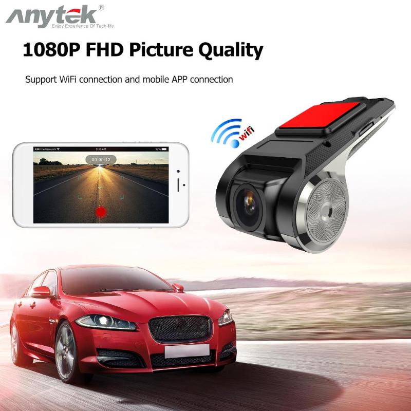 Anytek X28 Mini  Dash Cam Car DVR Camera WiFi ADAS DVRs Full HD 1080P Auto Digital Video Recorder Camcorder G-sensor 150 Degree - ebowsos