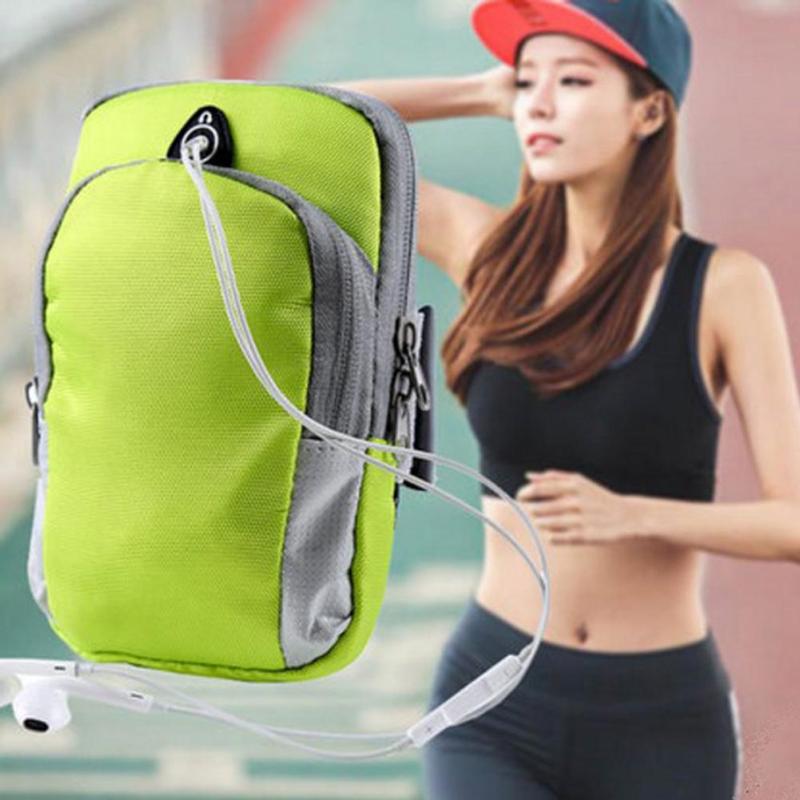 Armband Case Zippered Fitness Running Arm Band Bag Pouch Jogging Workout Cover For Less 6 inch Smart Phone High Quality Bag - ebowsos